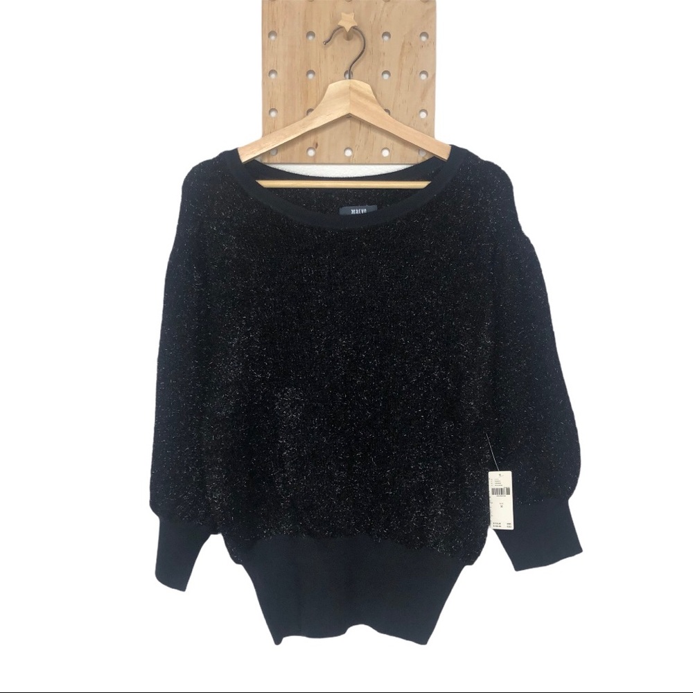 NWT ANTHROPOLOGIE PAMELA TINSEL SHIMMER SWEATER - Picture 7 of 10